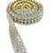 1 Yard 3/4" Gold Banded Sparkling Rhinestone Trim – Mesh Ribbon for Wedding Decor